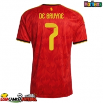 Camisa de Futebol Bélgica Kevin De Bruyne #7 Equipamento Principal Mundo 2026 Manga Curta